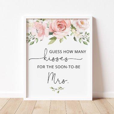 Blush floral how many kisses  game poster