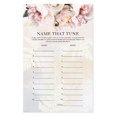 Blush Floral Peony Themed Name that Tune Game