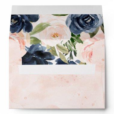 Blush Flowers Baby  Birthday Wedding Envelope