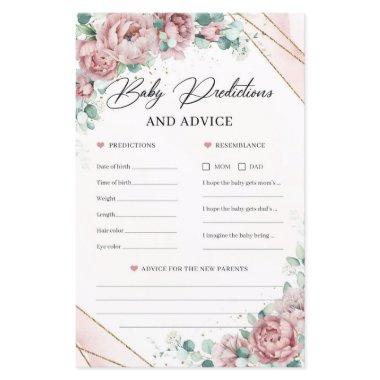 Blush flowers greenery Baby Prediction and Advice