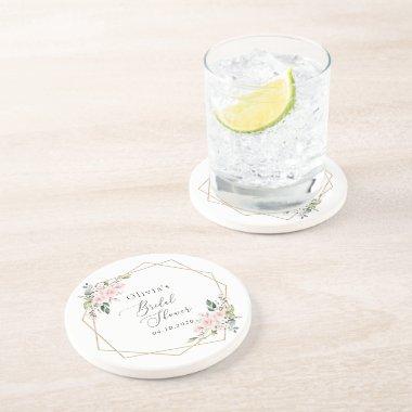 Blush Flowers, Pink Flowers, Boho,  Coaster