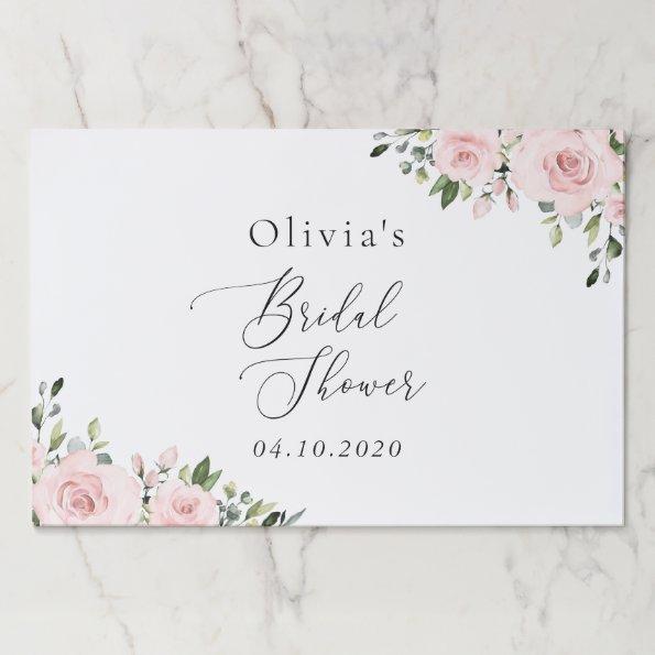 Blush Flowers, Pink Flowers, Boho,  Paper Pad