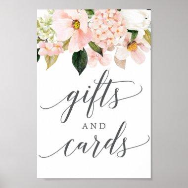 Blush Hydrangea Gifts and Invitations Sign