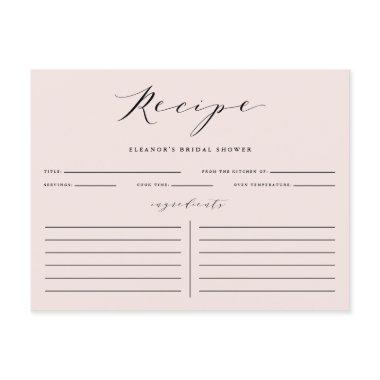 Blush Minimalist Script  Recipe
