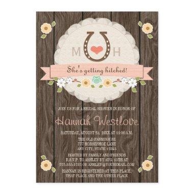BLUSH MONOGRAMMED HORSESHOE WESTERN