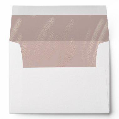 Blush Pink Abstract Wedding Envelope Liner