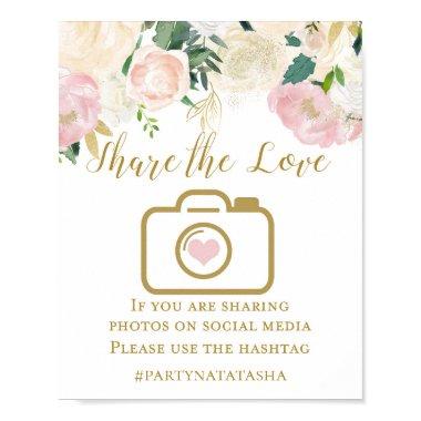 Blush Pink and Gold  Sign