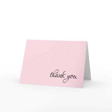 Blush Pink and Understated Thank You Notes