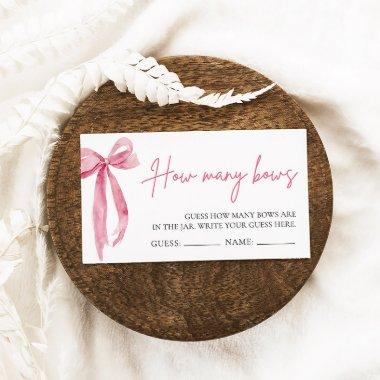 Blush Pink Bow Guess How Many Bows Game Enclosure