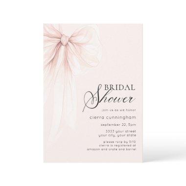 Blush Pink Coquette Bow