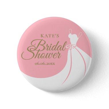 Blush Pink Elegant Gown  Button