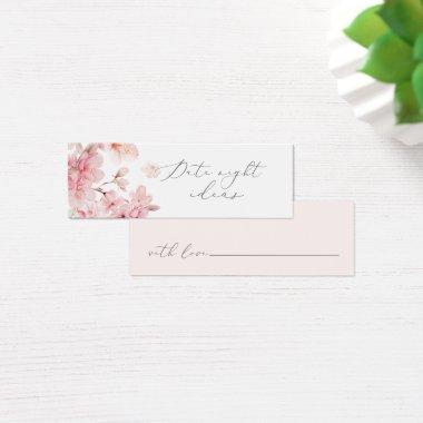 Blush pink floral date night ideas