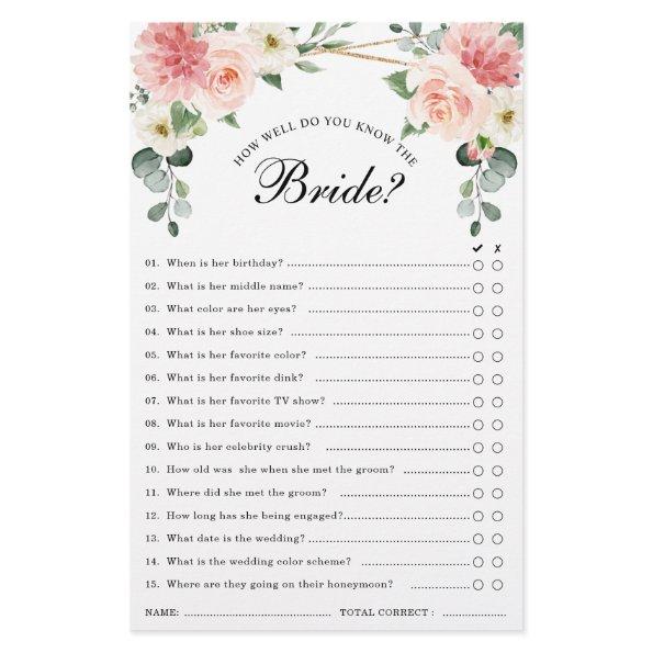 Blush Pink Floral Geometric  Game