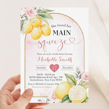 Blush Pink Floral Lemon Main Squeeze