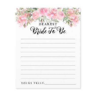 Blush Pink Floral Letter Bride To Be