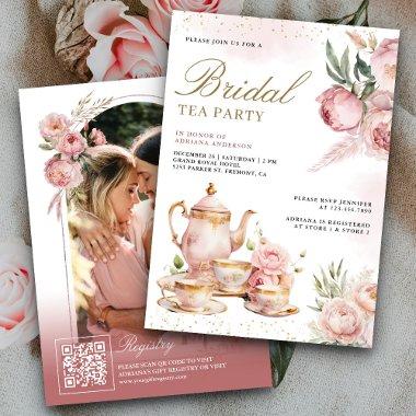 Blush Pink Floral Pampas Tea Party