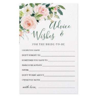 Blush Pink Flowers Greenery Advice & Wishes