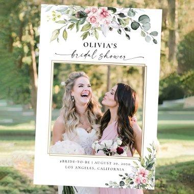 Blush Pink Greenery  Photo Prop Foam Foam Board