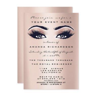 Blush Pink Makeup Glitter Eyes 16th