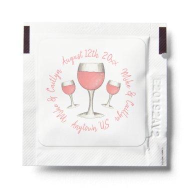Blush Pink Rose All Day Rosé Wine  Hand Sanitizer Packet