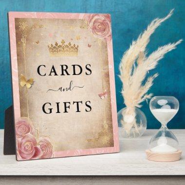 Blush Pink Rose Gold  and Gifts Sign Plaque