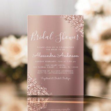 Blush Pink - Rose Gold Glitter