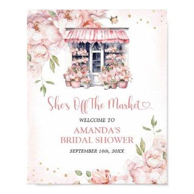 Blush Pink She's Off The Market  Sign