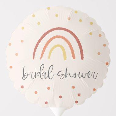 Blush Pink Terracotta Rainbow Bridal Shower Party Balloon