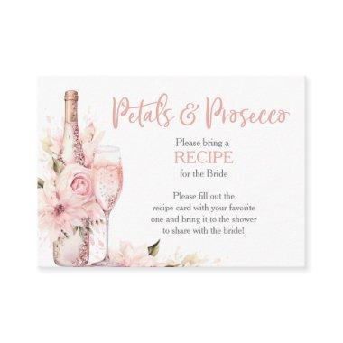 Blush Pink Watercolor  Recipe Request Enclosure