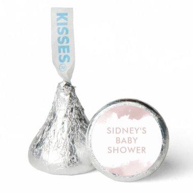 Blush Pink Watercolor Custom Baby Shower Hershey®'s Kisses®