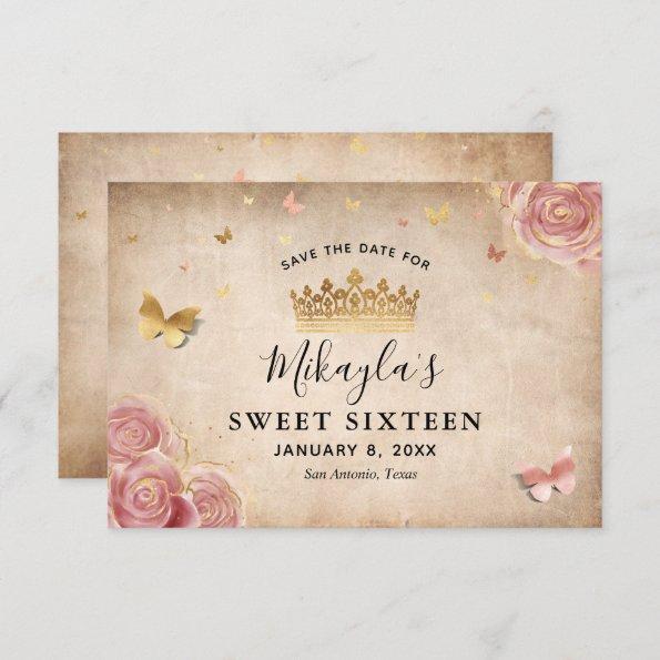 Blush Pink Watercolor Rose Gold Elegant Save The D Save The Date