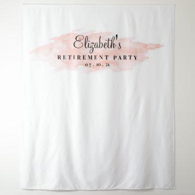 Blush Retirement Party Backdrop, Photo Booth Prop