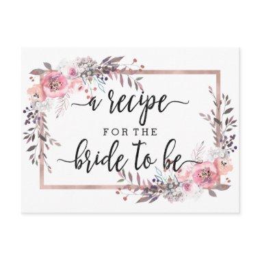 Blush & Rose Gold Framed  Recipe
