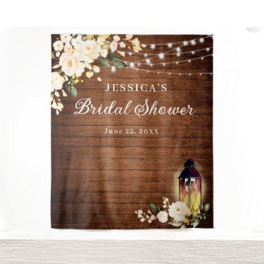 Blush Roses Lantern Wood  Backdrop