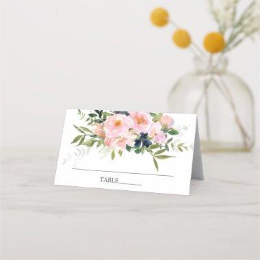Blush Roses & Peonies Bridal Shower Place Invitations