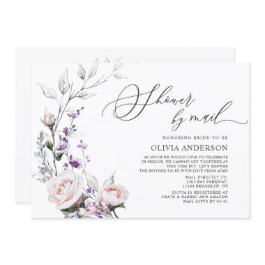 Blush Roses Wreath Virtual  by Mail