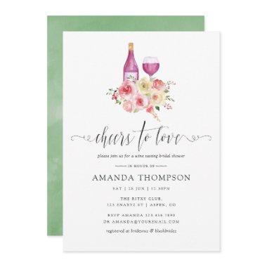 Blush & Sage Floral  Wine Tasting