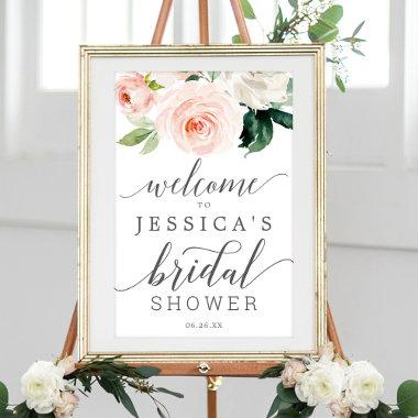 Blushing Blooms  Welcome Sign
