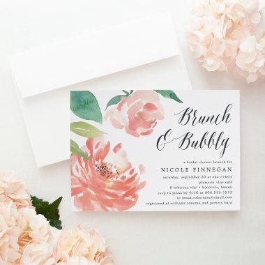 Blushing Peony | Bridal Shower Brunch Invitations