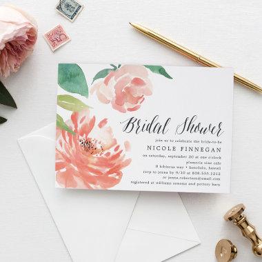 Blushing Peony | Bridal Shower Invitations