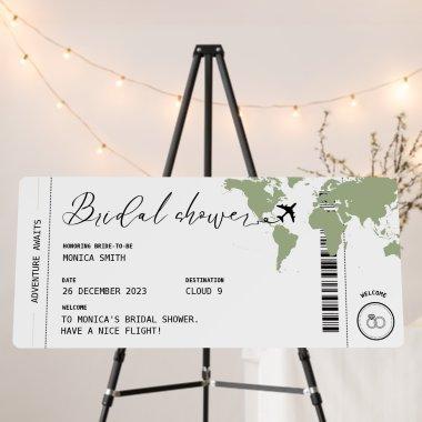 Boarding pass Travel  Sage Welcome Foam Board