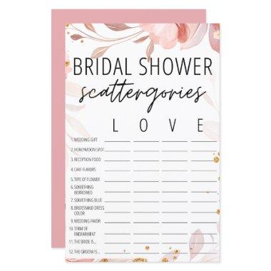Bohemian Blush  Scattergories Game
