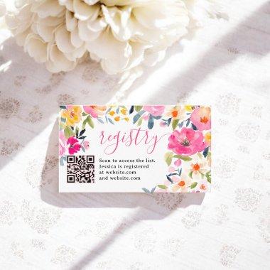 Bohemian bold floral  registry enclosure