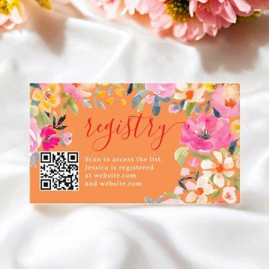 Bohemian bold floral  registry enclosure