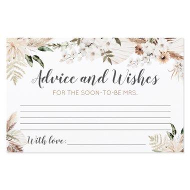 Bohemian Bridal Shower Advice Card