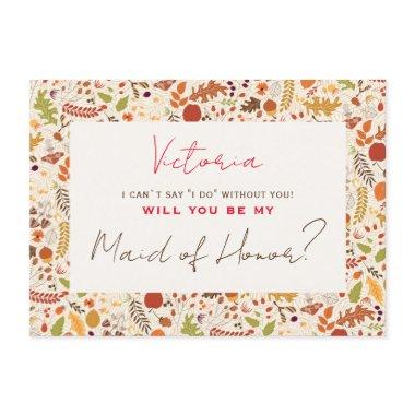 Bohemian Dried Rustic Autumn Falls Bridesmaid