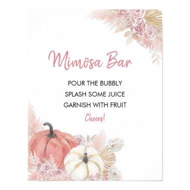 Bohemian Fall in Love Baby Shower Mimosa Bar Sign