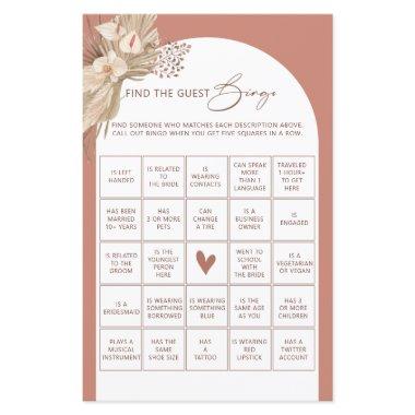 Bohemian find the guest bingo bridal shower game