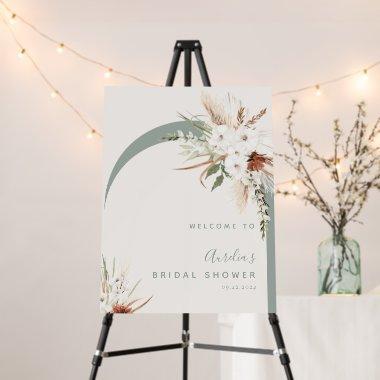 Bohemian Floral Arch Welcome Foam Board