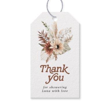 Bohemian Pampas Grass Thank you Favor Tags